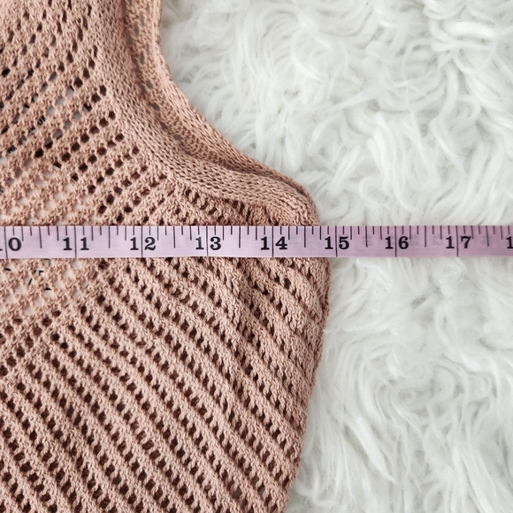 Ftc With Love Pointelle Knit Tank Dress. Nude. Size Medium. New. - Picture 5 of 10